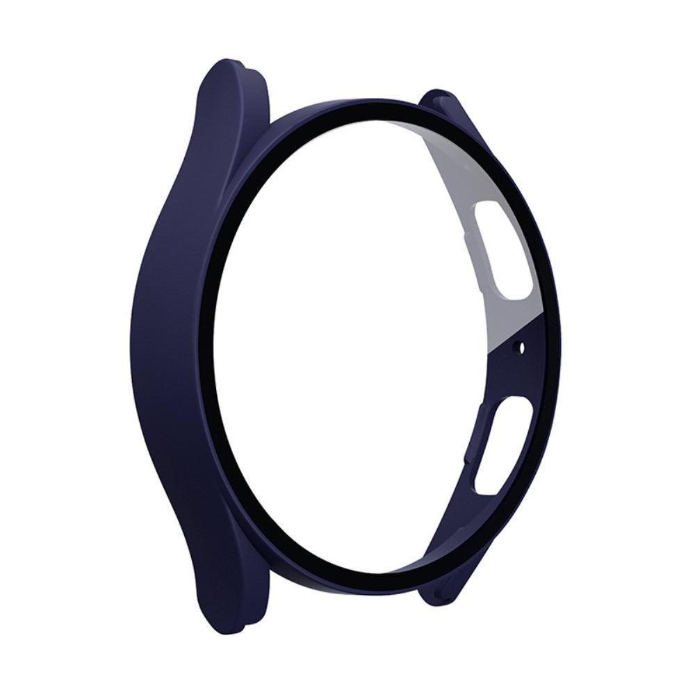 Meget Fint Samsung Galaxy Watch 5 (44mm) / Samsung Galaxy Watch 4 (44mm) Cover med Skærmbeskytter i Plastik og Hærdet Glas - Blå#serie_6