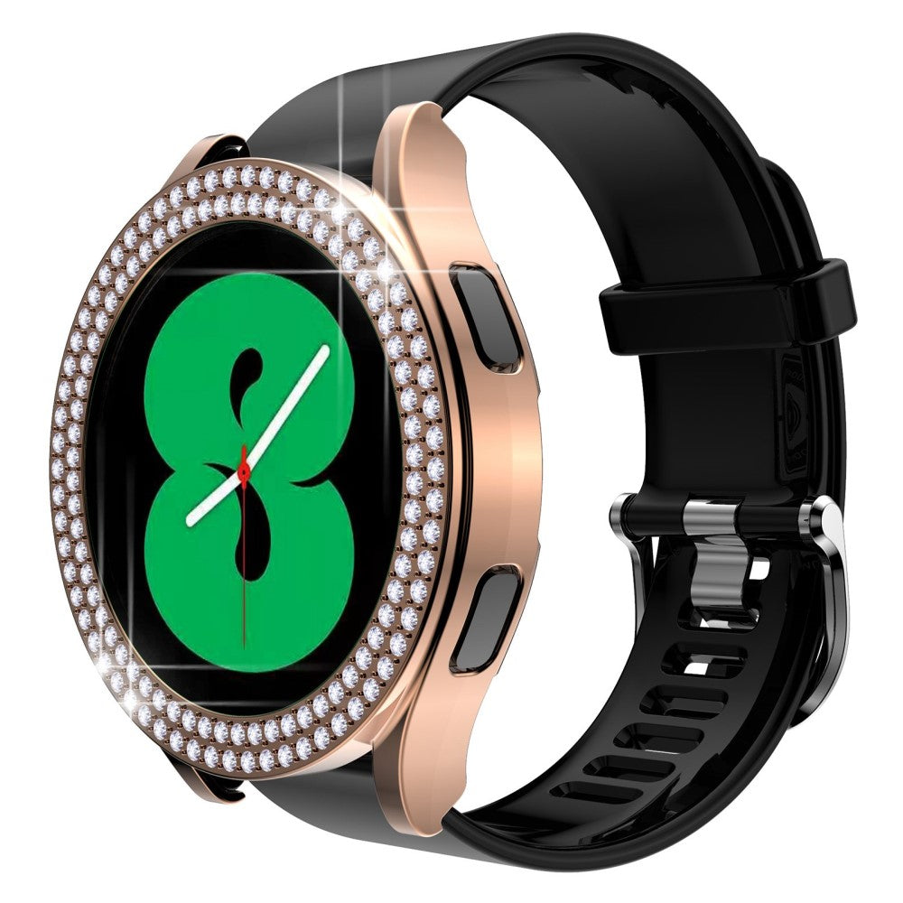 Samsung Galaxy Watch 5 (44mm)  Plastik og Rhinsten Bumper  - Guld#serie_4