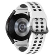Correa de silicona de doble color para Samsung Galaxy Watch 5 (44 mm) / (40 mm) / Pro / Blanco