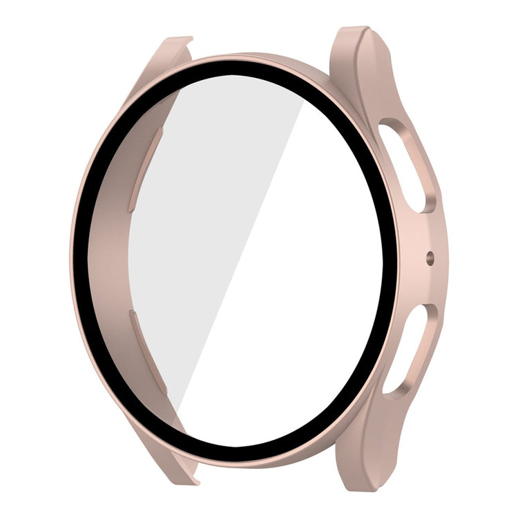 Flot Samsung Galaxy Watch 5 (44mm) Cover med Skærmbeskytter i Plastik og Hærdet Glas - Pink#serie_7