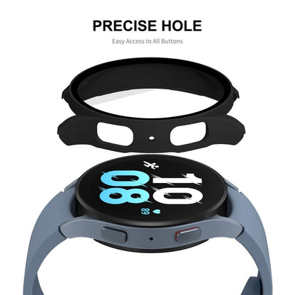 Rigtigt Godt Samsung Galaxy Watch 5 (44mm) Cover med Skærmbeskytter i Plastik og Hærdet Glas - Hvid#serie_054