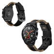 Huawei Watch GT / GT 2 46mm / Watch Magic correa de reloj de cuero auténtico estilo cresta 