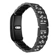 Correa de reloj de acero inoxidable con diamantes de imitación Huawei TalkBand B5 de 18 mm 