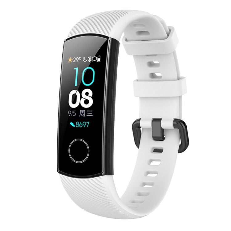 Vildt fint Huawei Honor Band 4 Silikone Rem - Hvid#serie_2