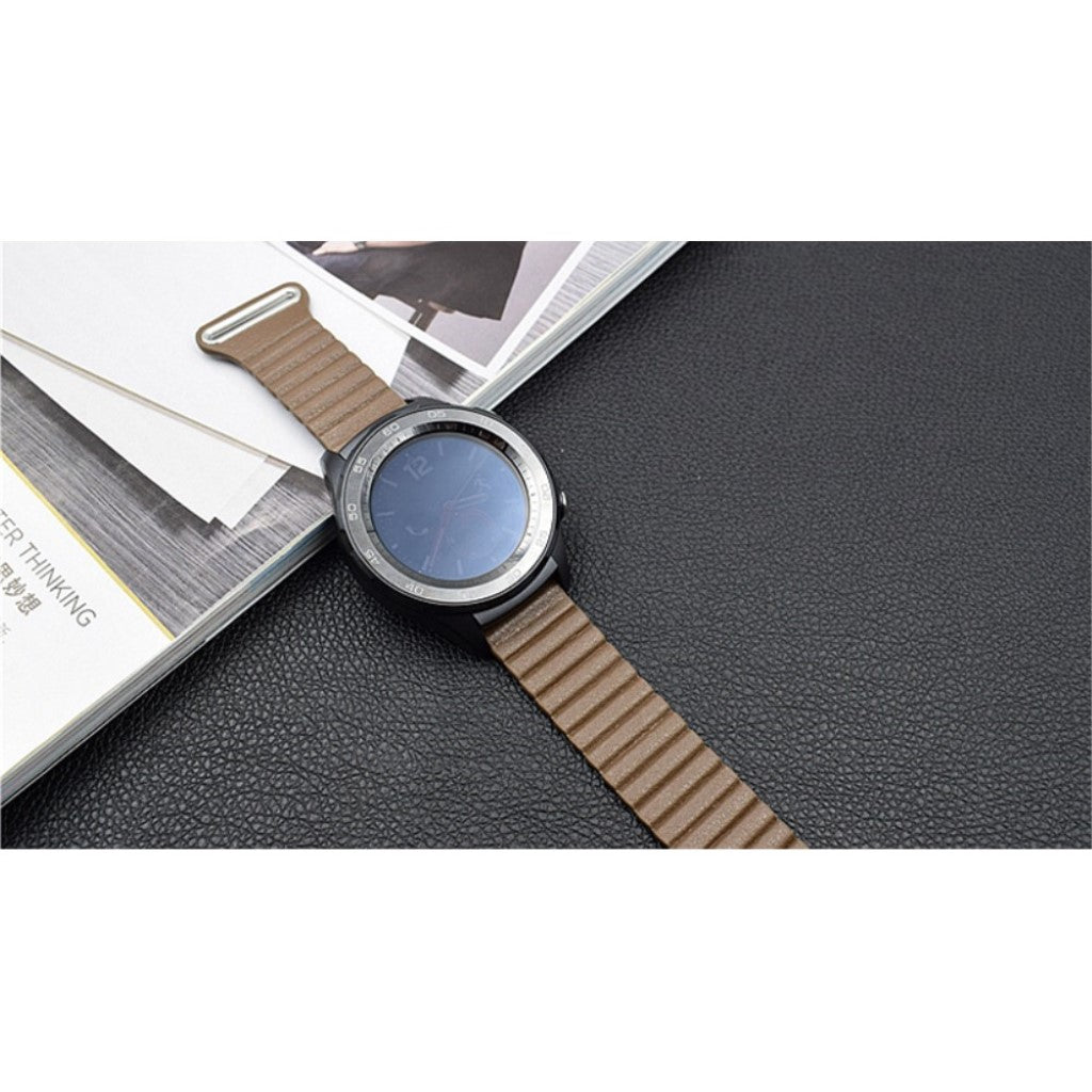 Elegant Huawei Watch GT 2 42mm Kunstlæder Rem - Brun#serie_6