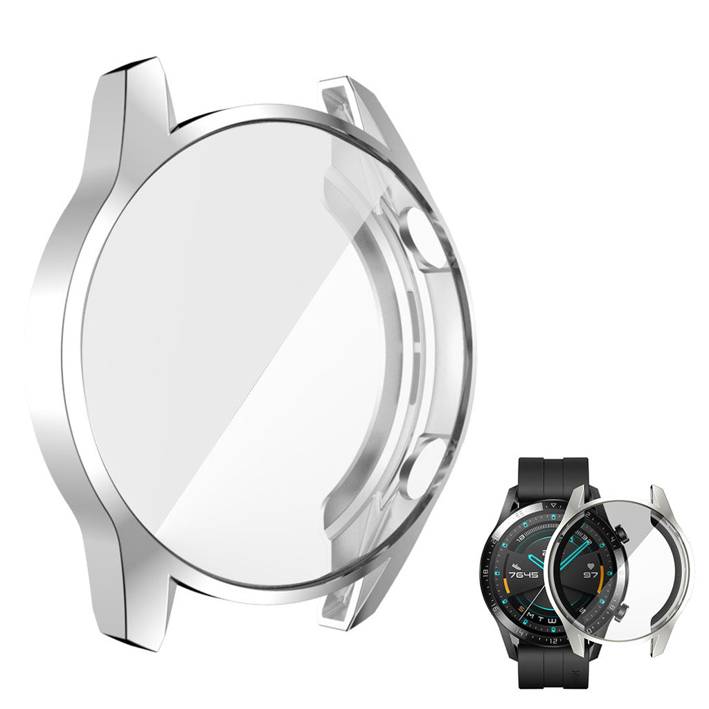 Super Flot Huawei Watch GT 2 46mm Silikone Cover - Sølv#serie_5