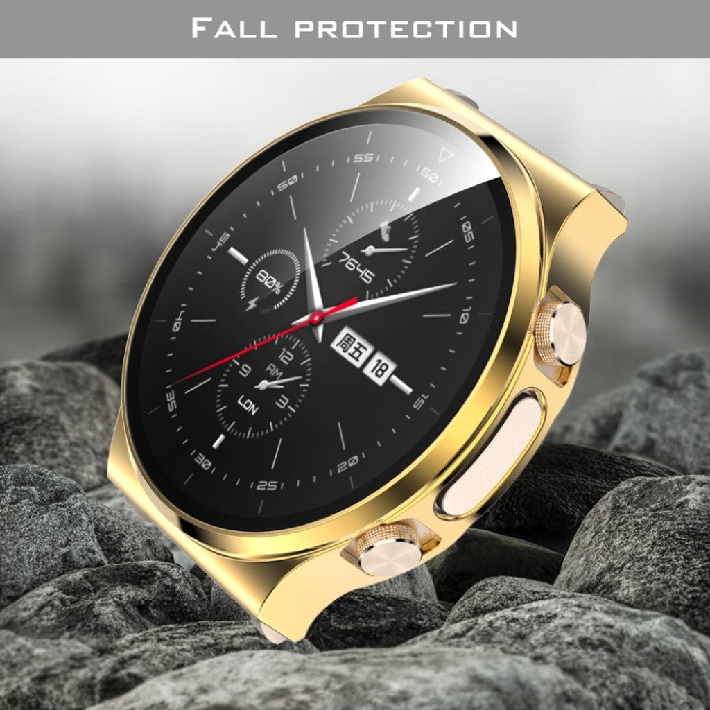 Fint Huawei Watch GT 2 Pro Plastik og Glas Cover - Guld#serie_3