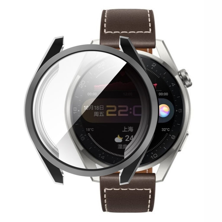 Mega Fed Huawei Watch 3 Pro Silikone Cover - Sort#serie_1