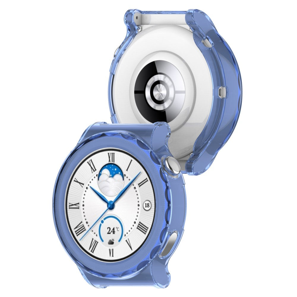 Huawei Watch GT 3 Pro 46mm Gennemsigtig Silikone Bumper  - Blå#serie_4