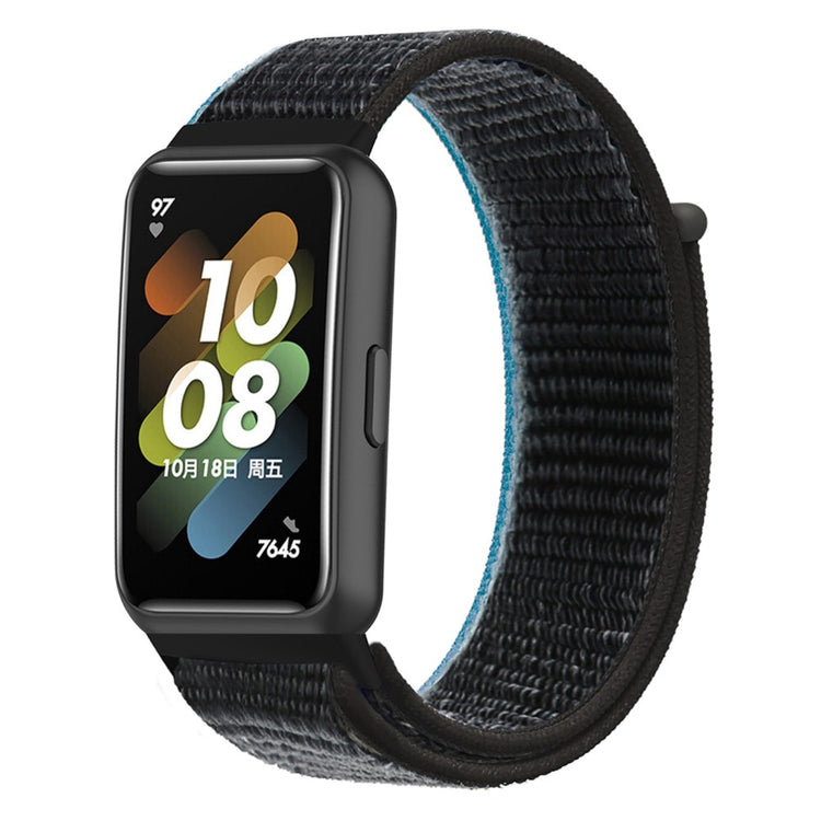 Vildt fint Huawei Band 7 Nylon Rem - Sort#serie_1