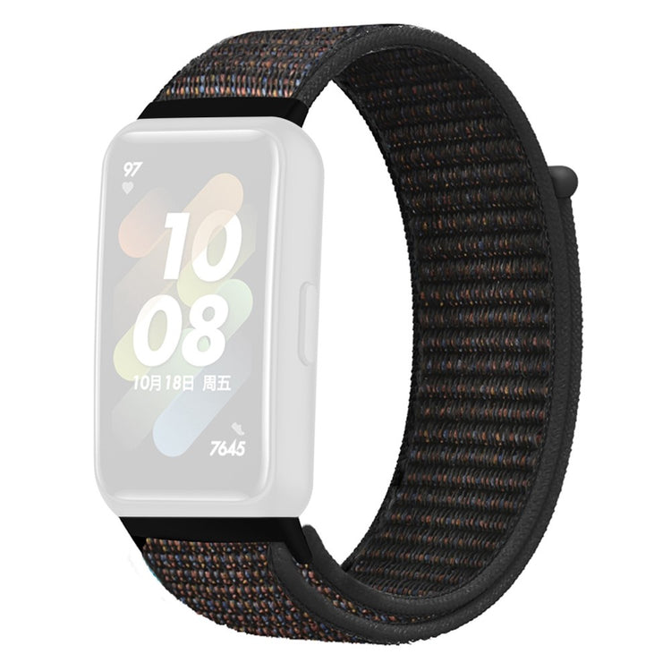 Vildt fint Huawei Band 7 Nylon Rem - Sort#serie_6