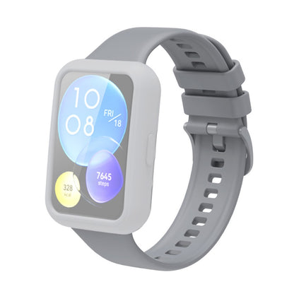 Huawei Watch Fit 2  Silikone Bumper  - Sølv#serie_7