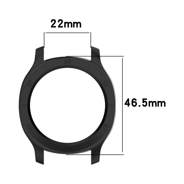 Huawei Watch GT Cyber Beskyttende Plastik Bumper  - Sort#serie_3