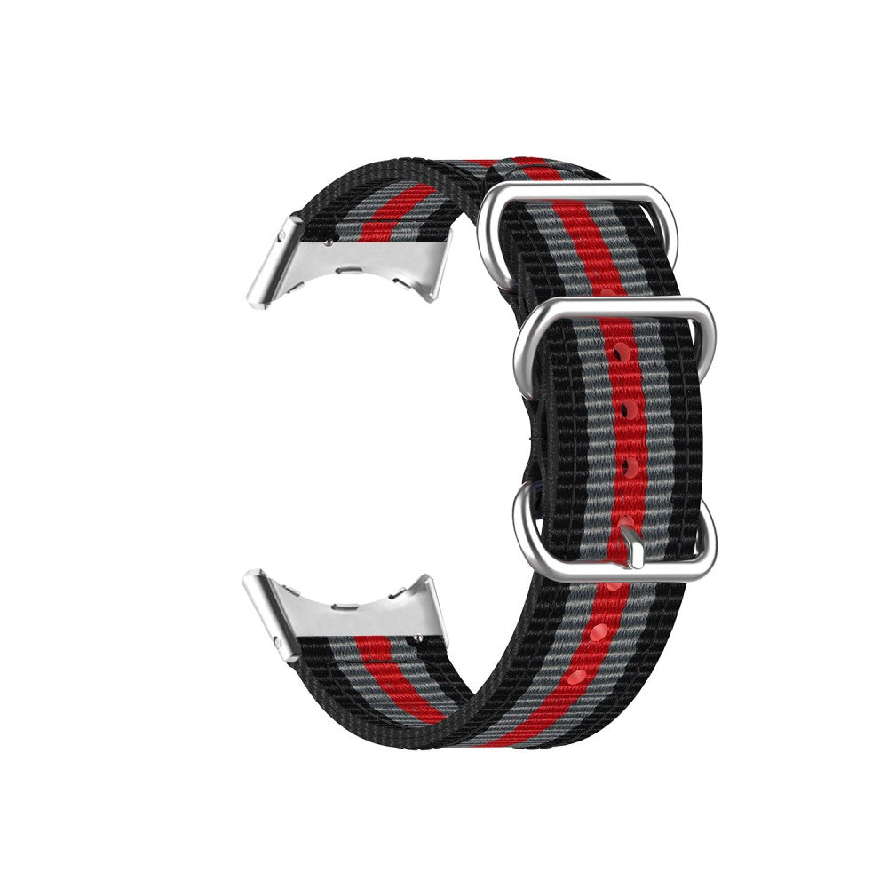 Vildt slidstærk Google Pixel Watch Nylon Rem - Rød#serie_5