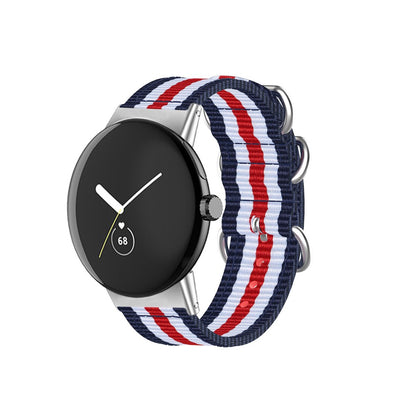 Vildt slidstærk Google Pixel Watch Nylon Rem - Flerfarvet#serie_7