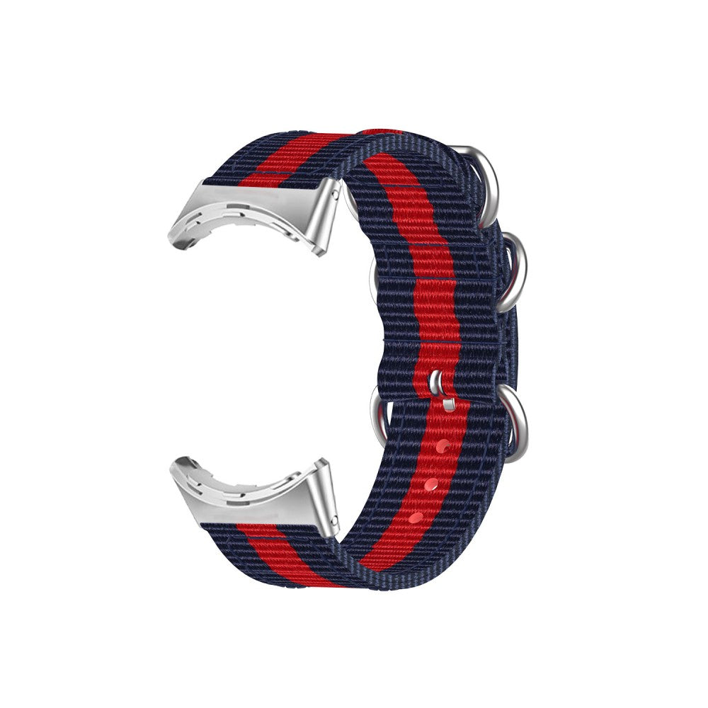 Vildt slidstærk Google Pixel Watch Nylon Rem - Rød#serie_9