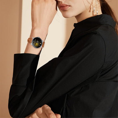 Rigtigt kønt Google Pixel Watch Ægte læder Rem - Brun#serie_15