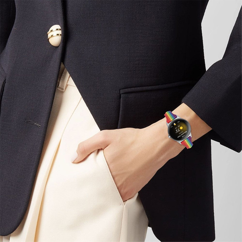 Rigtigt kønt Google Pixel Watch Ægte læder Rem - Flerfarvet#serie_2