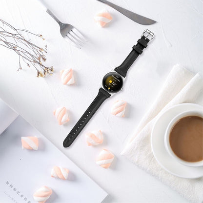 Rigtigt kønt Google Pixel Watch Ægte læder Rem - Sort#serie_4