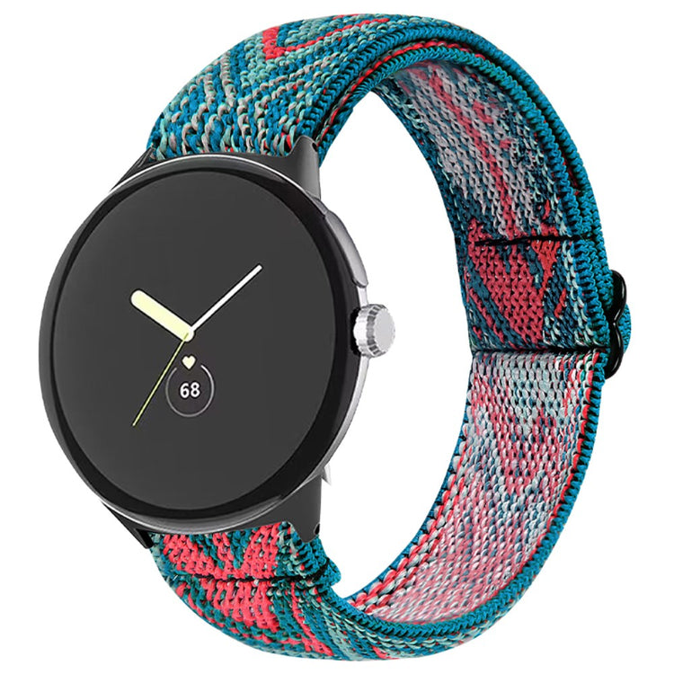 Super elegant Google Pixel Watch Nylon Rem - Flerfarvet#serie_11