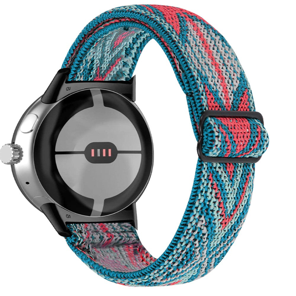 Super elegant Google Pixel Watch Nylon Rem - Flerfarvet#serie_11