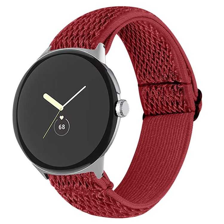 Rigtigt elegant Google Pixel Watch Nylon Rem - Rød#serie_10