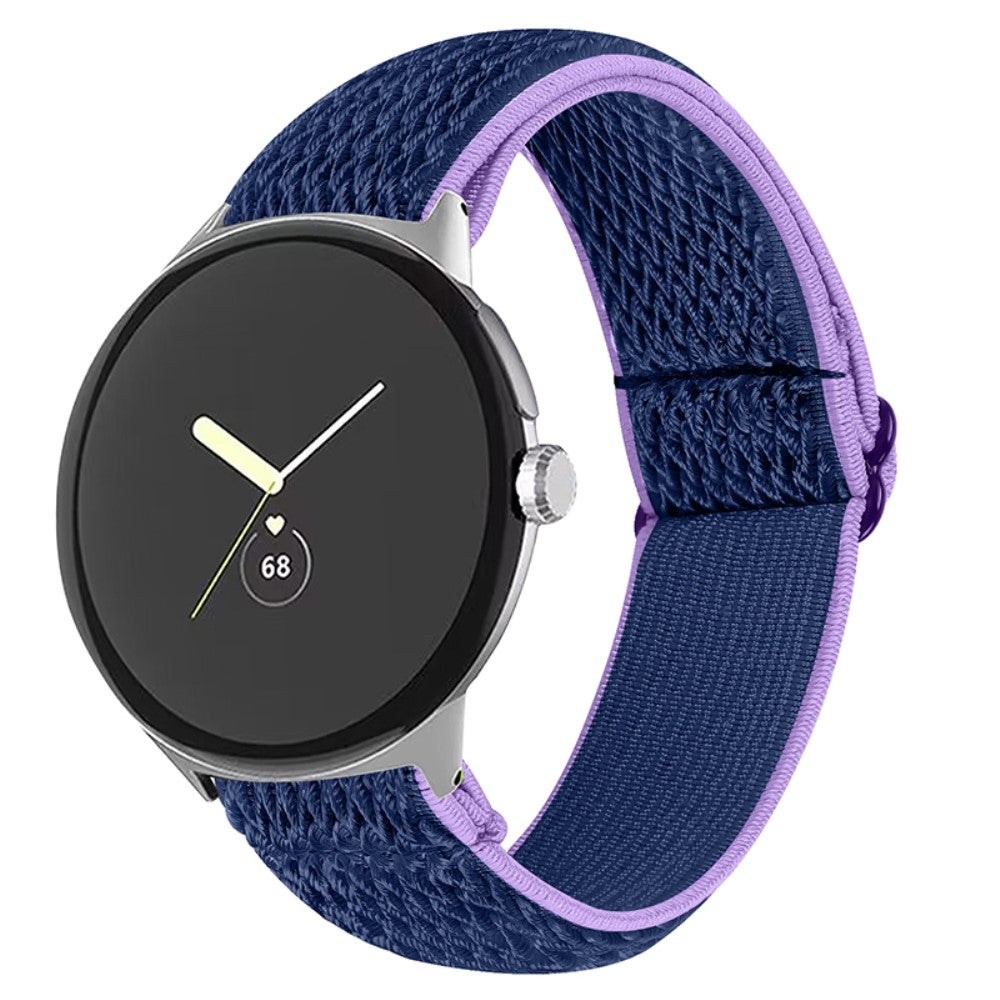 Rigtigt elegant Google Pixel Watch Nylon Rem - Blå#serie_11