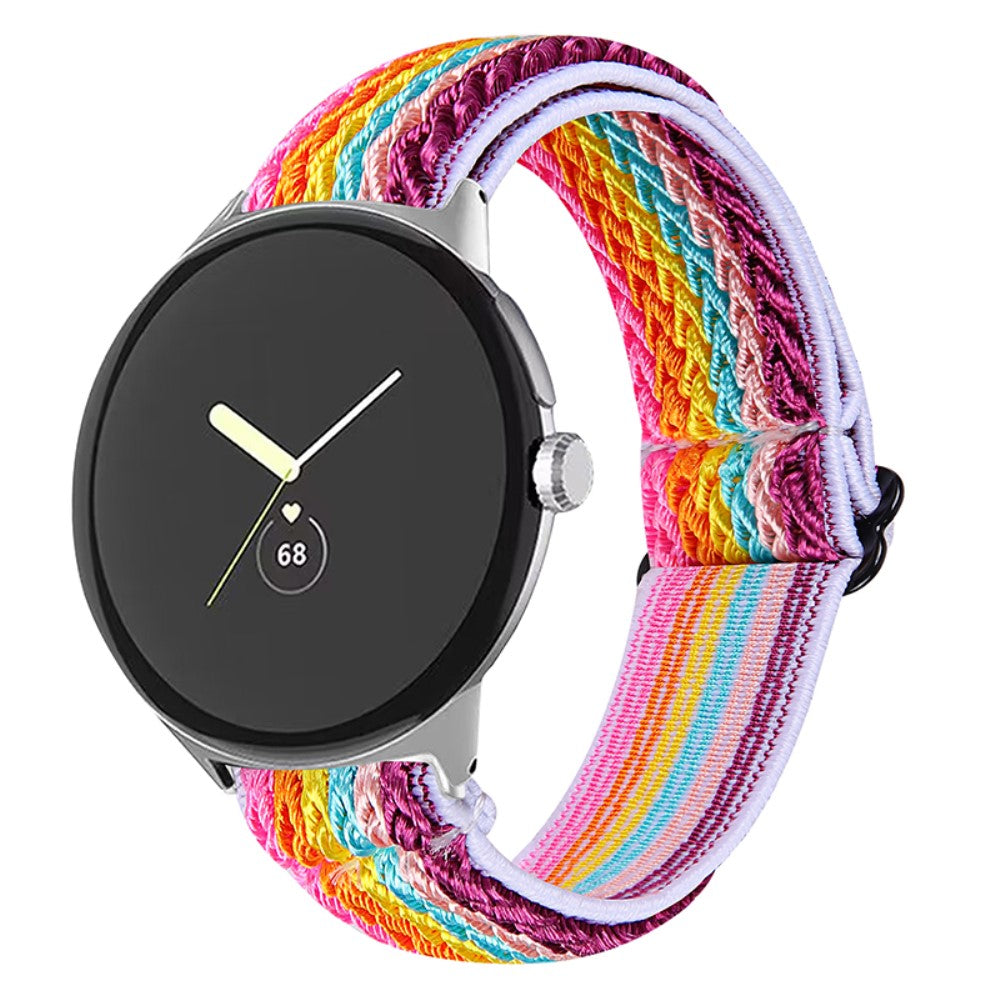 Rigtigt elegant Google Pixel Watch Nylon Rem - Flerfarvet#serie_3
