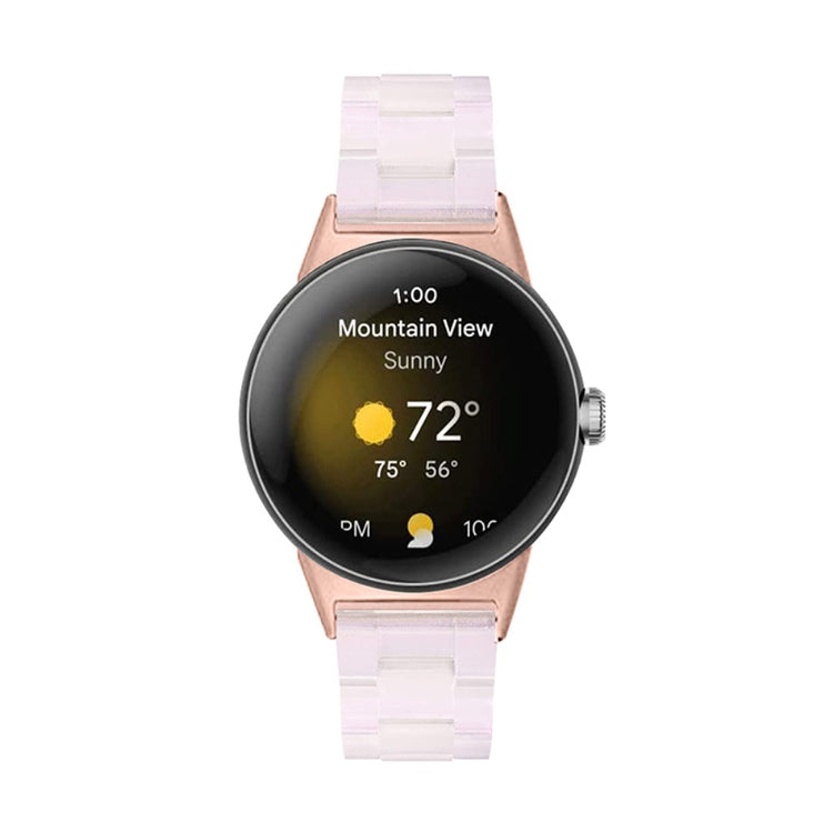 Meget nydelig Google Pixel Watch Plastik Rem - Pink#serie_11