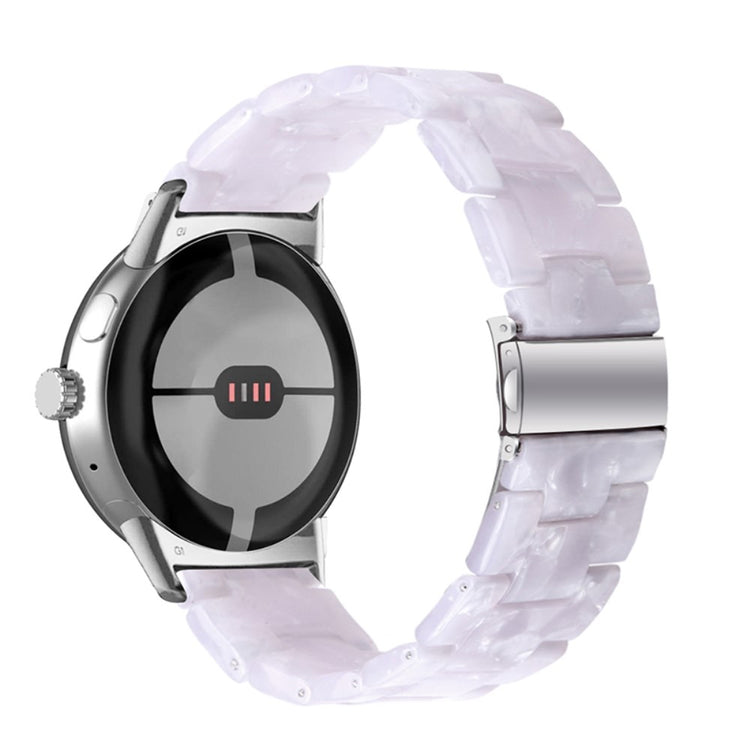 Meget nydelig Google Pixel Watch Plastik Rem - Hvid#serie_13