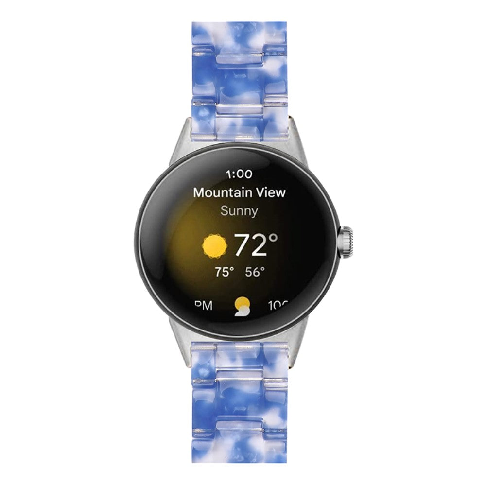Meget nydelig Google Pixel Watch Plastik Rem - Blå#serie_19
