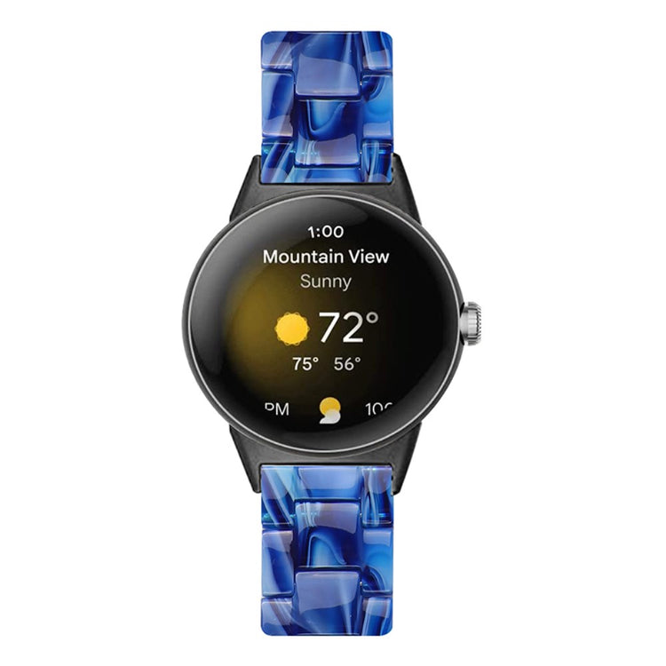 Meget nydelig Google Pixel Watch Plastik Rem - Blå#serie_20
