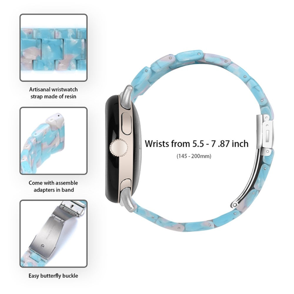 Meget nydelig Google Pixel Watch Plastik Rem - Blå#serie_24