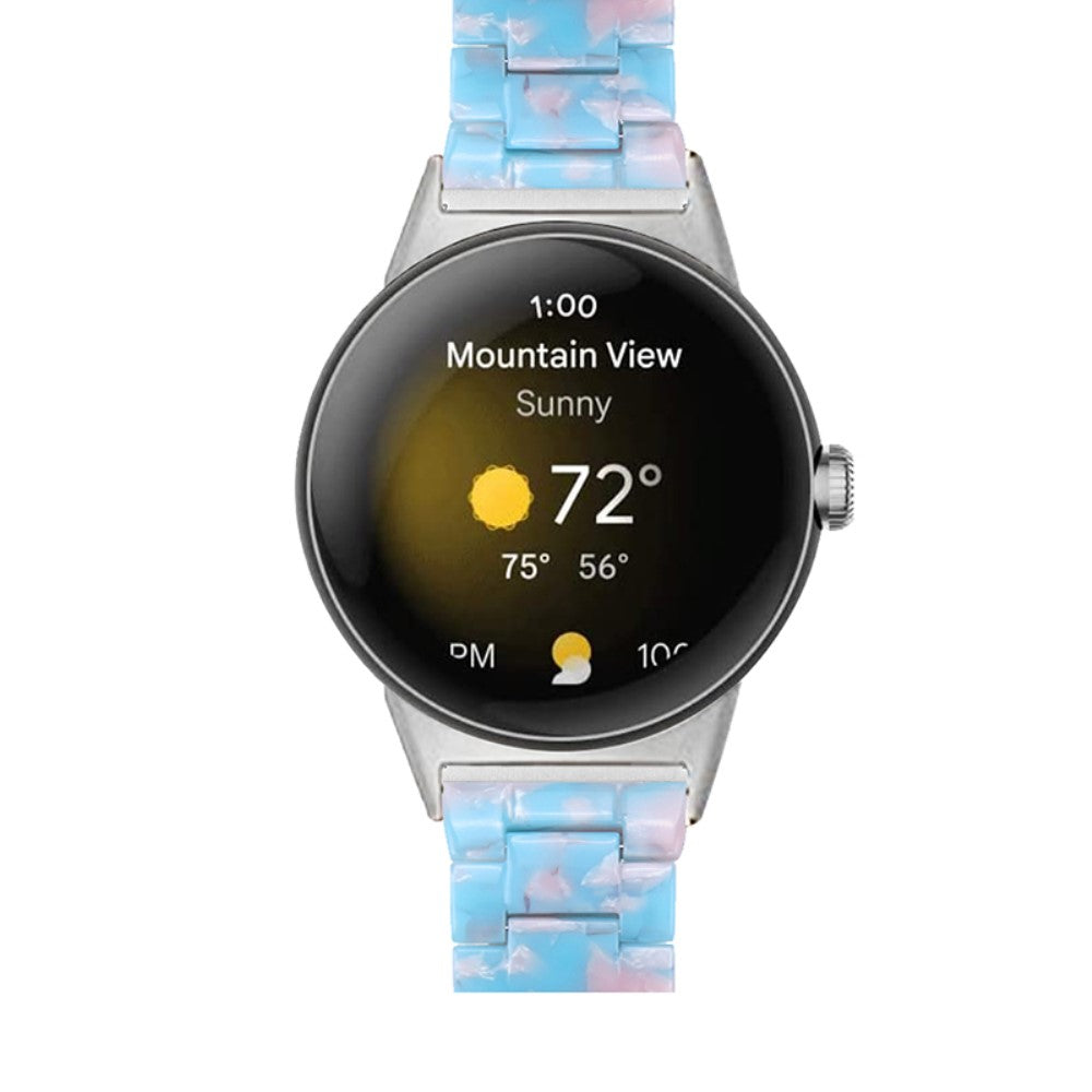 Meget nydelig Google Pixel Watch Plastik Rem - Blå#serie_24