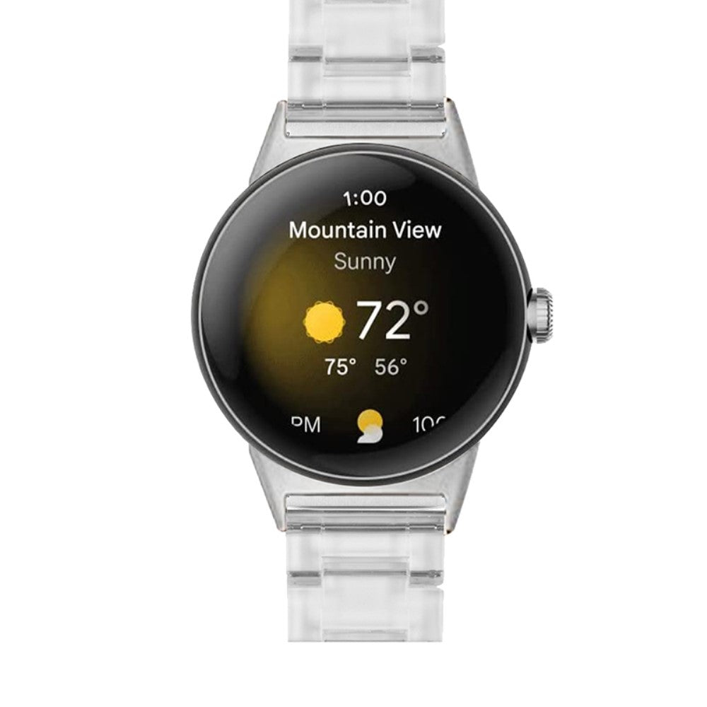 Meget nydelig Google Pixel Watch Plastik Rem - Gennemsigtig#serie_25