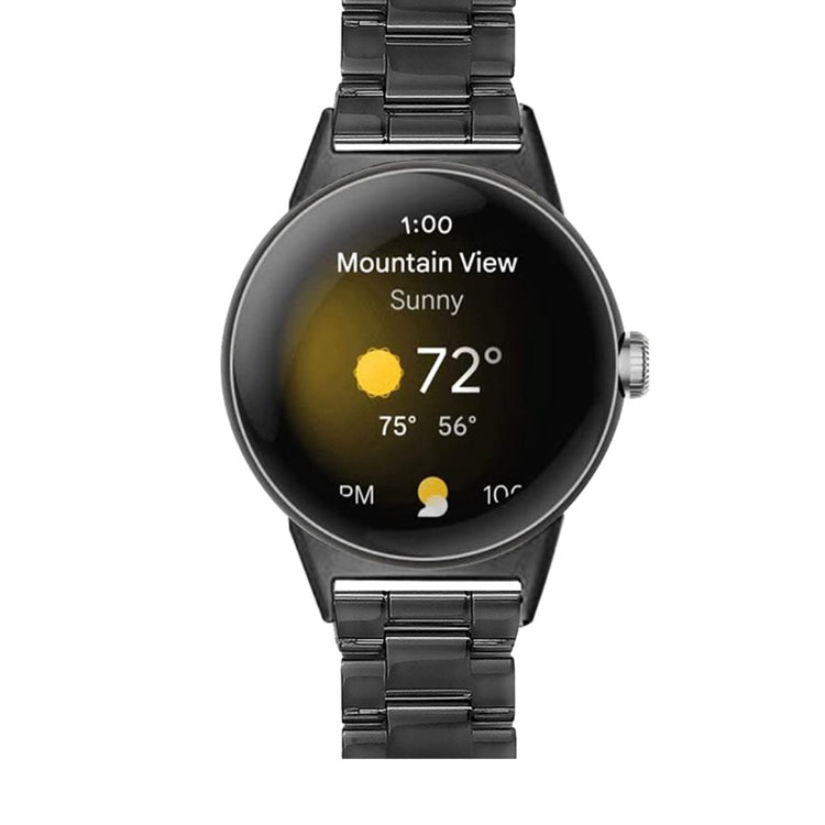 Meget nydelig Google Pixel Watch Plastik Rem - Sort#serie_26