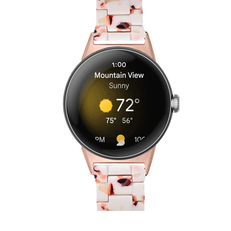 Meget nydelig Google Pixel Watch Plastik Rem - Brun#serie_6