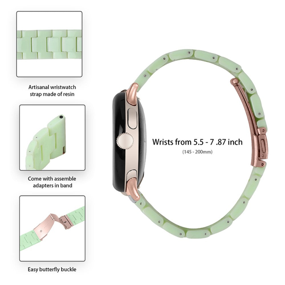 Meget nydelig Google Pixel Watch Plastik Rem - Grøn#serie_7