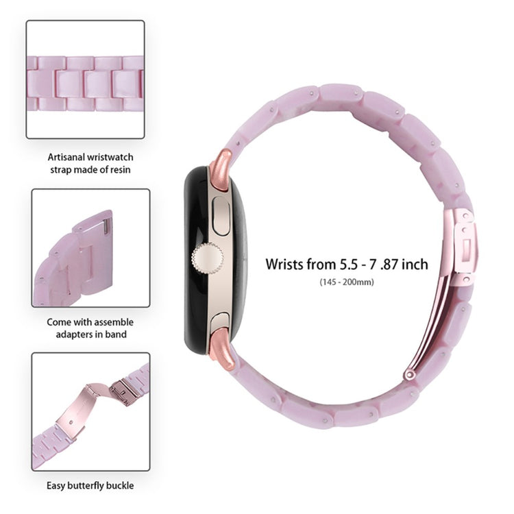 Meget nydelig Google Pixel Watch Plastik Rem - Lilla#serie_8