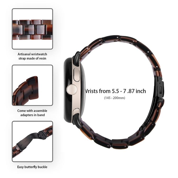Meget nydelig Google Pixel Watch Plastik Rem - Brun#serie_9