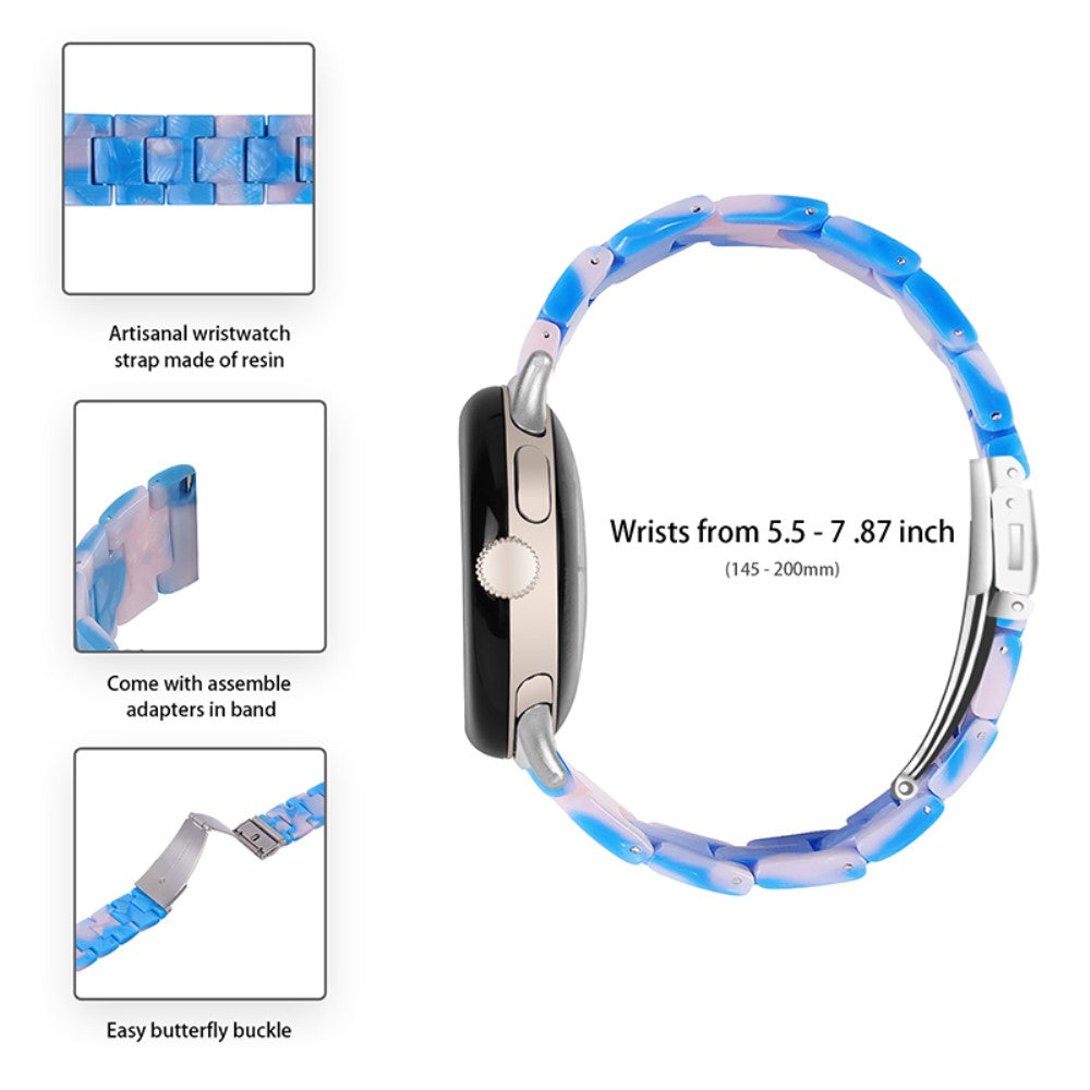 Super pænt Google Pixel Watch Plastik Rem - Blå#serie_4