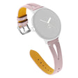 Correa de piel auténtica para reloj Google Pixel Watch con conector plateado 