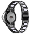 Correa de reloj de acero inoxidable estilo resina con decoración de strass del Google Pixel Watch 