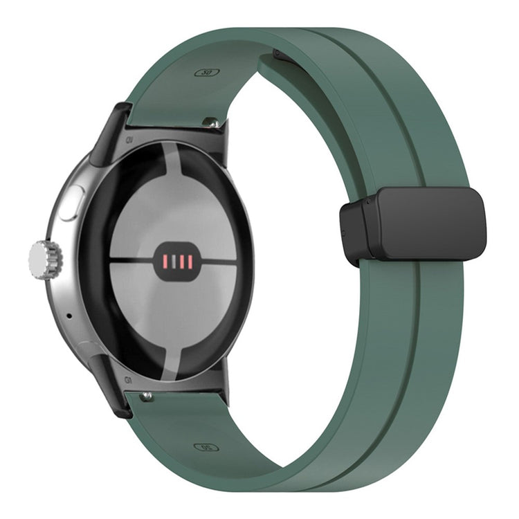 Rigtigt nydelig Google Pixel Watch Silikone Rem - Grøn#serie_12