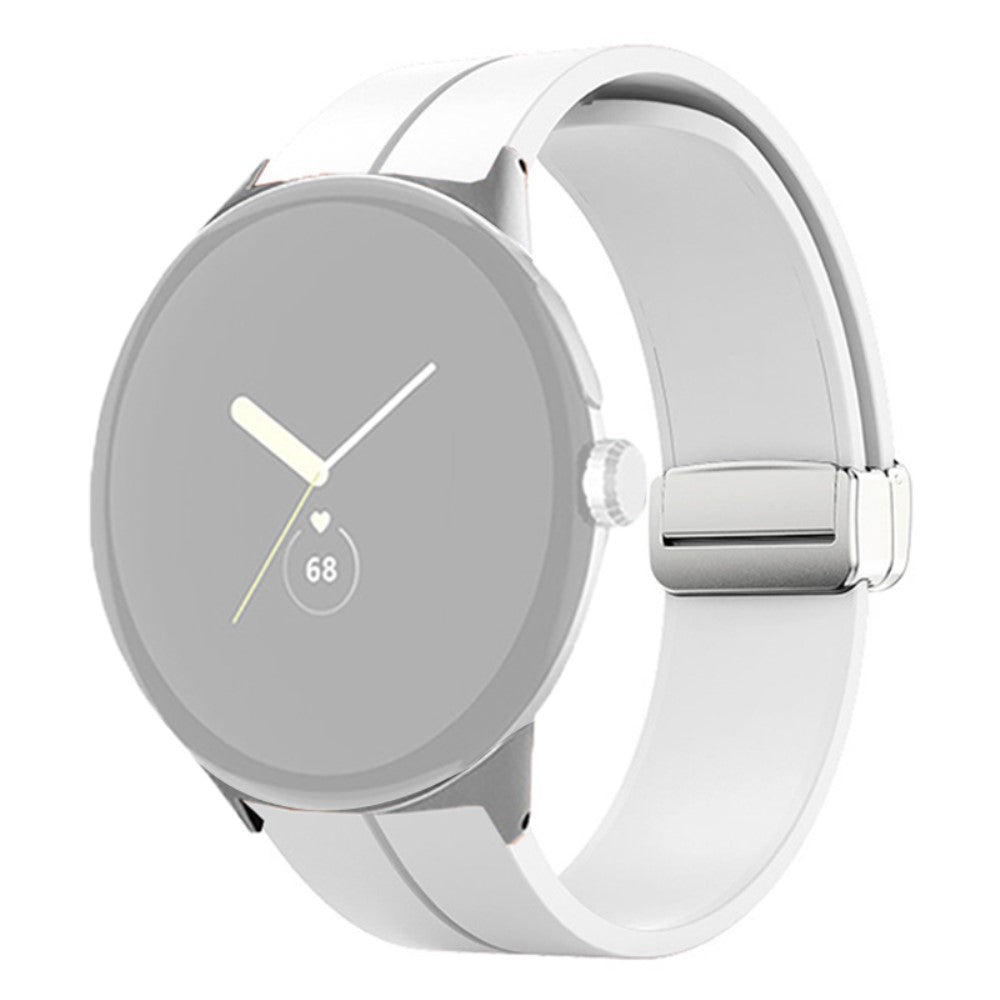 Rigtigt nydelig Google Pixel Watch Silikone Rem - Hvid#serie_16