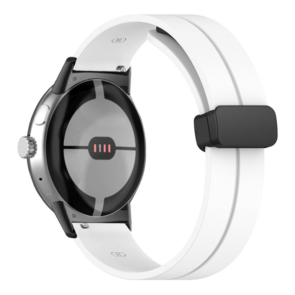 Rigtigt nydelig Google Pixel Watch Silikone Rem - Hvid#serie_2