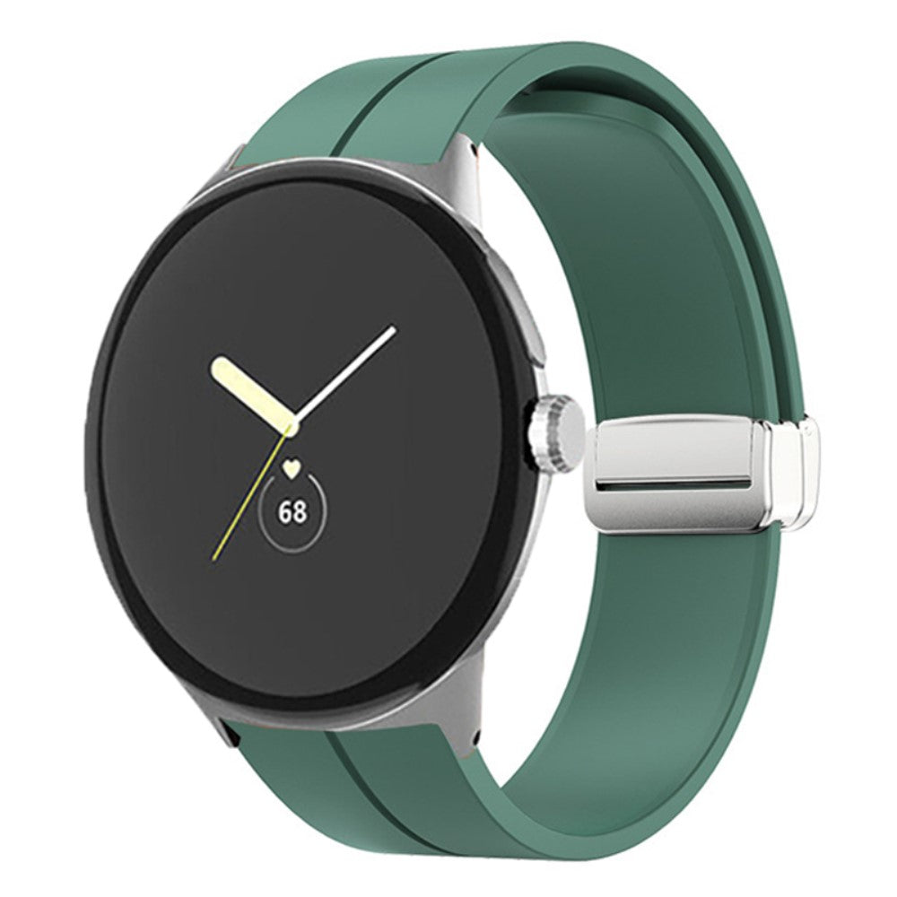 Rigtigt nydelig Google Pixel Watch Silikone Rem - Grøn#serie_23