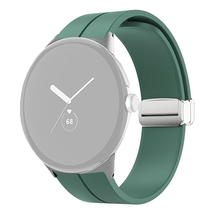 Rigtigt nydelig Google Pixel Watch Silikone Rem - Grøn#serie_23