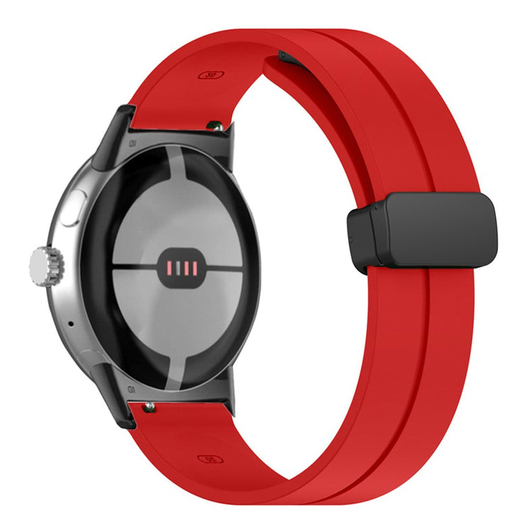 Rigtigt nydelig Google Pixel Watch Silikone Rem - Rød#serie_5