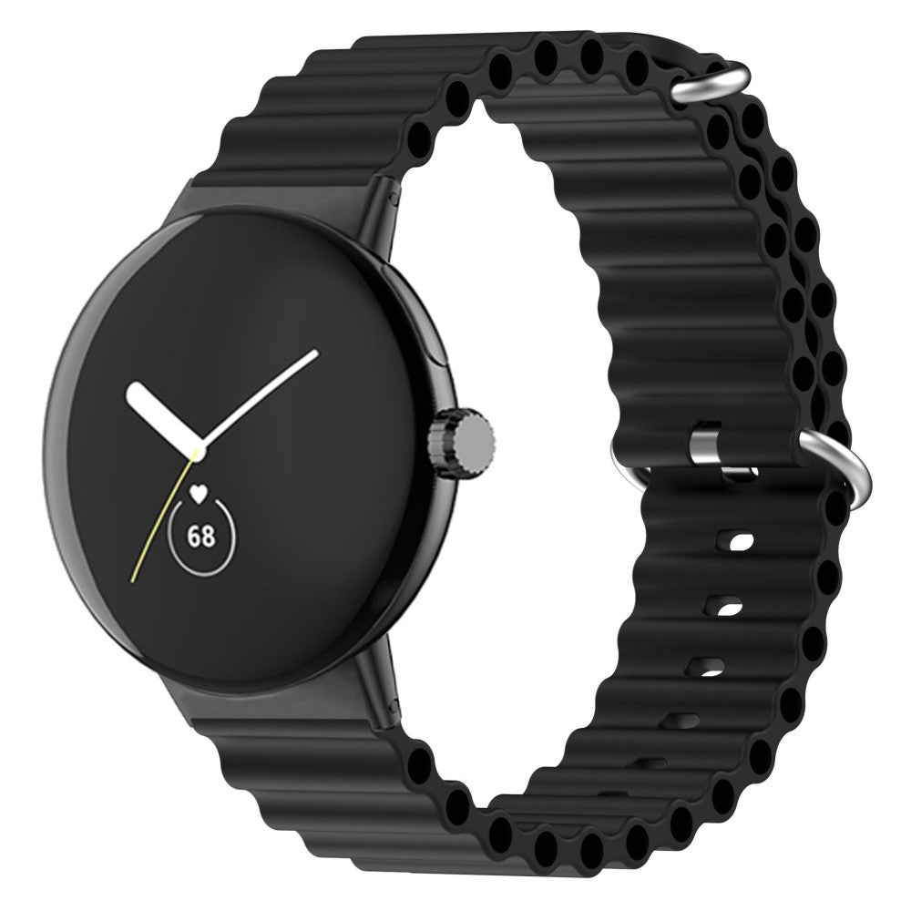 Meget sejt Google Pixel Watch Silikone Rem - Sort#serie_1